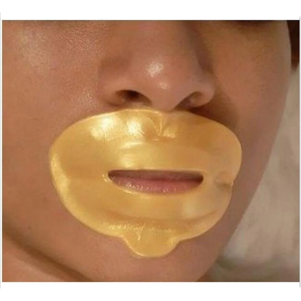 Коллагеновая Маска Для губ TSLM2 2 шт. 24 К золотая кристаллическая увлажняющая