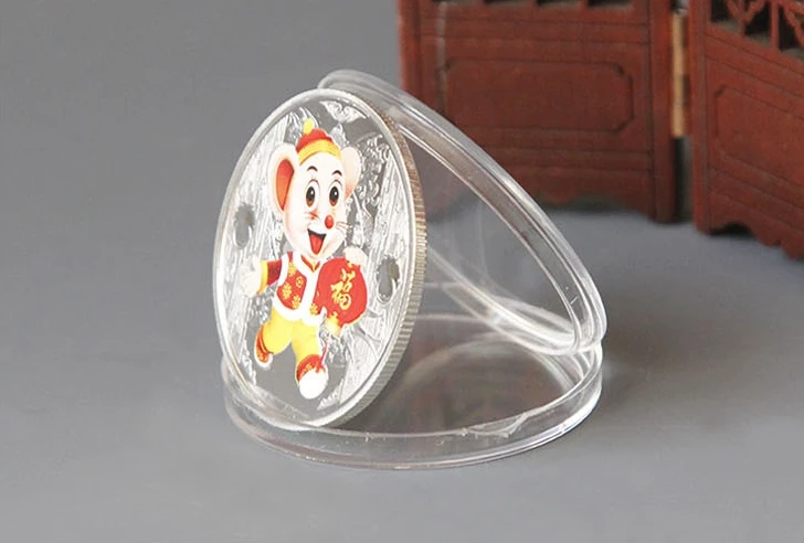 2020 крыса Сувенирная Монета Китайский Зодиак памятная монета новогодние