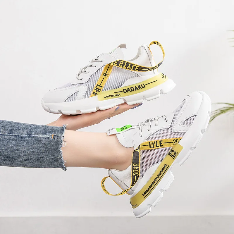 

Дизайнерские кроссовки из натуральной кожи, модная повседневная обувь для бега, Женская ультрароскошная обувь, Брендовые спортивные дышащ...