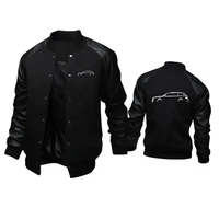 mens baseball coats quattro rs6 cars stand collar jacket survey expedition scholar outerwear supercar casual outing sportswear