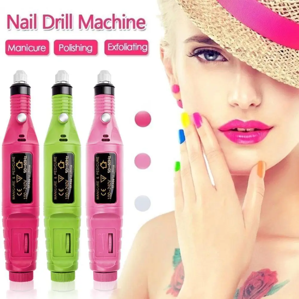 

1 Set Professional Electric Nail Polisher USB Charging Nail Art Tools Manicure Pedicure Nail Drill Milling Machine Beauty Tools