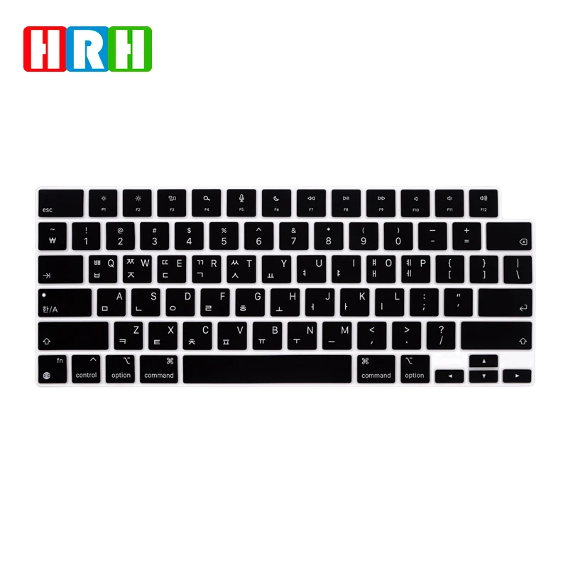 

HRH Korean Silicone Keyboard Cover for New MacBook Pro 14 16 inch/Air 13 inch 2021 2022 A2442 A2485 A2681 Waterproof US version