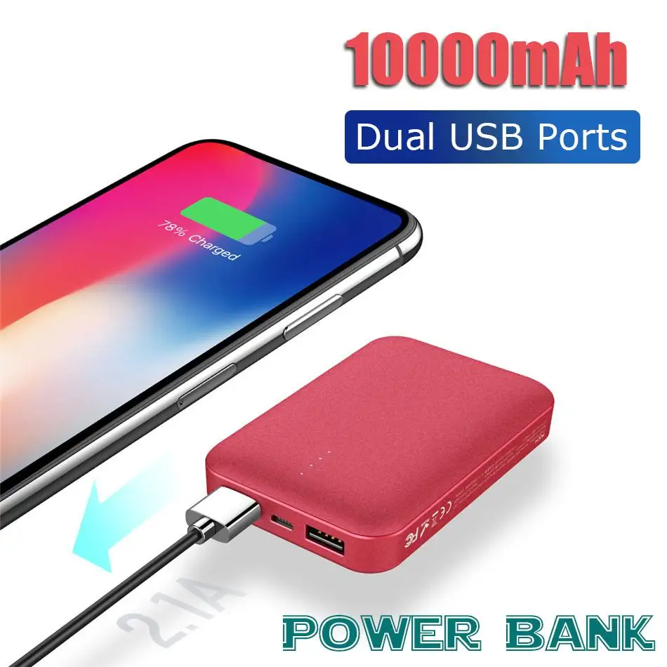 ROCK Mini 10000 мАч портативное ультратонкое полимерное зарядное устройство для iPhone 11 Pro XR Xiaomi MI9 huawei P30 mate 30