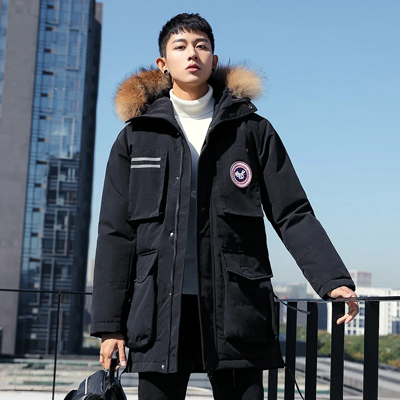 Лидер продаж 2019 Новое поступление зимняя куртка Мужская пуховая парка высокого