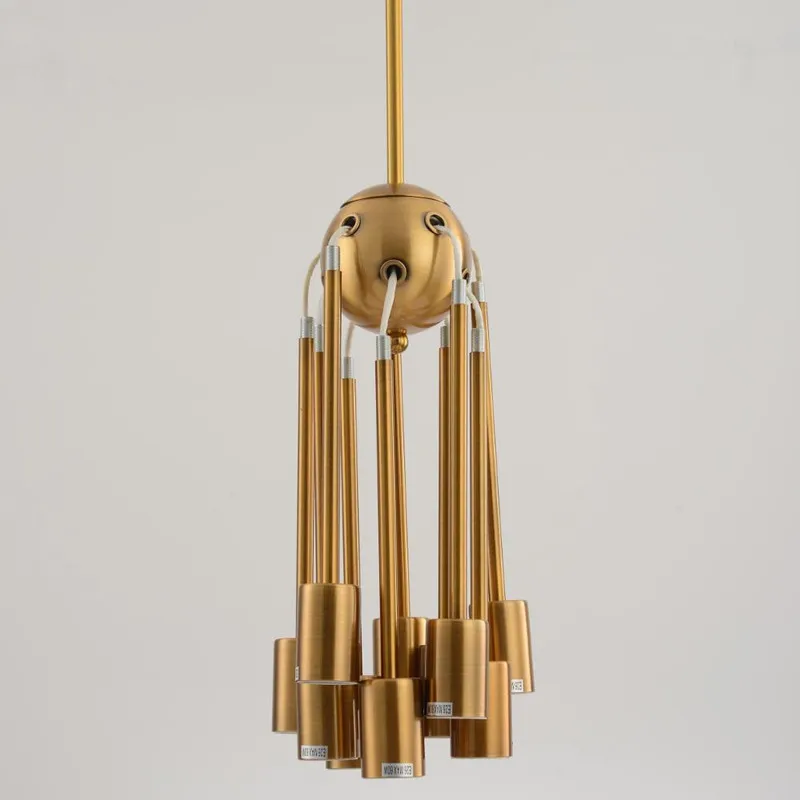 Люстра &quotспутник&quot старинная Золотая промышленная люстра Светильники для