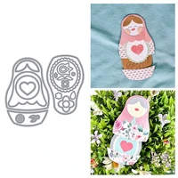 creative female doll combined metal cutting dies for scrapbooking album paper cards popular crafts lovely diy dies