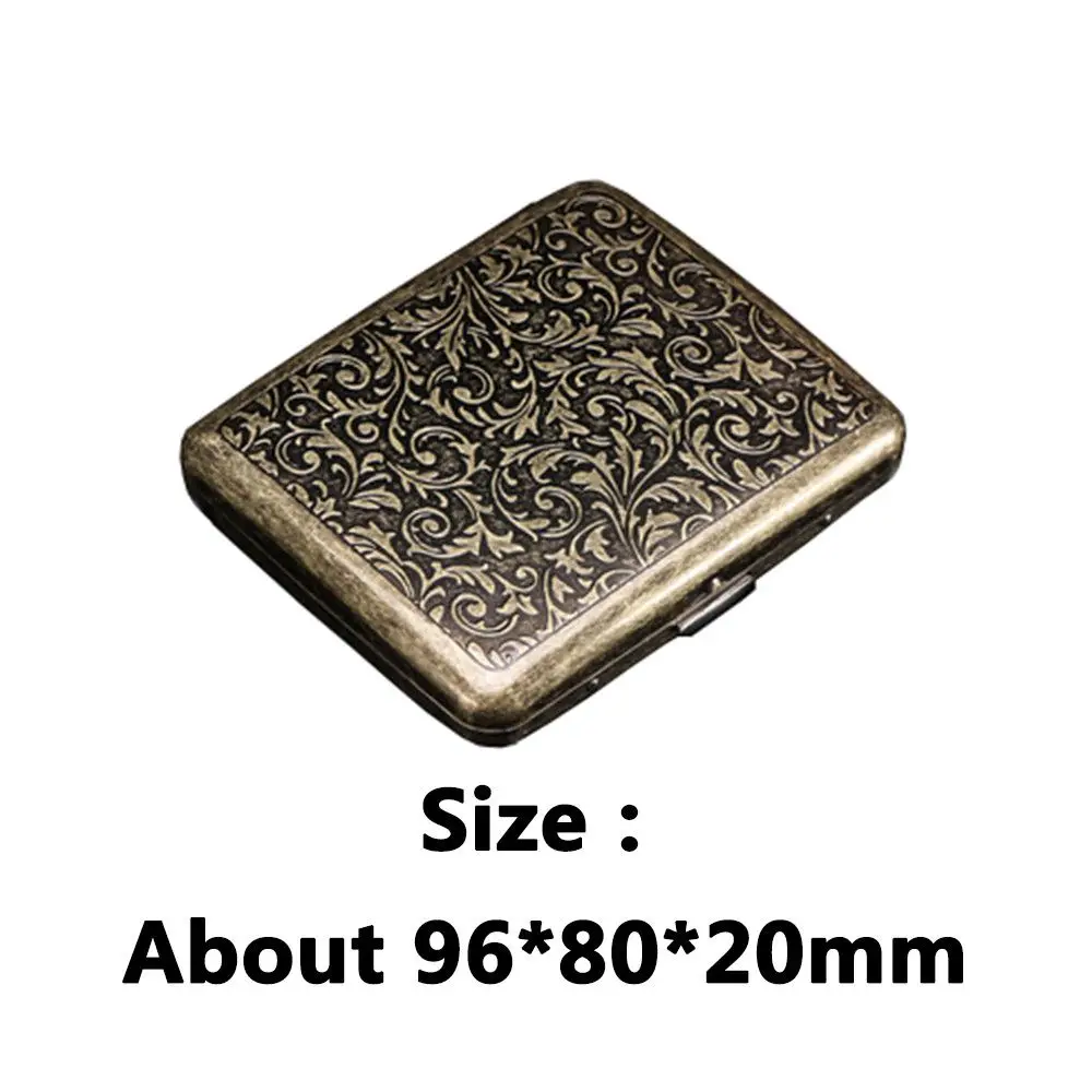 Винтажный латунный металлический чехол для сигары 20 шт. классическая мужская и