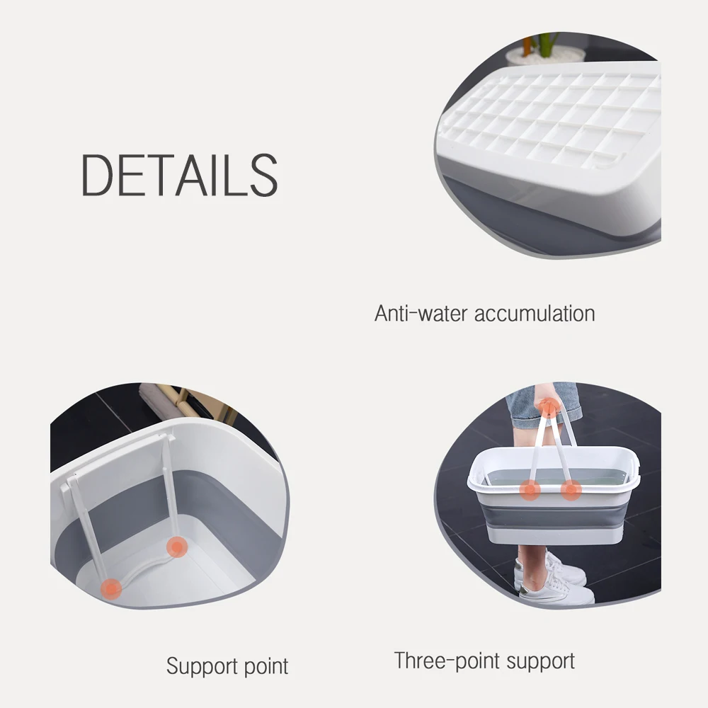 

Portable Foldable Bucket Fishing Retractable Basin Camping Car Wash Bucket Collapsible Wash Basin Mop Bucket Home Outdoor Tools
