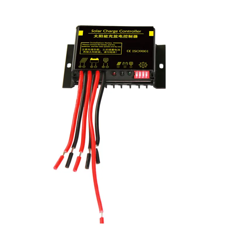 Водонепроницаемый Солнечный контроллер 10 А 12 В 24 заряда батареи солнечной панели