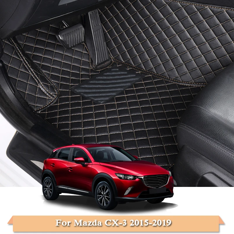 Полиуретановый автомобильный коврик для Mazda 3 Axela BM Sedan- M6 Atenza GJ GL 14-18 CX-3 15-19 5 мест LHD Автомобильный коврик для ног