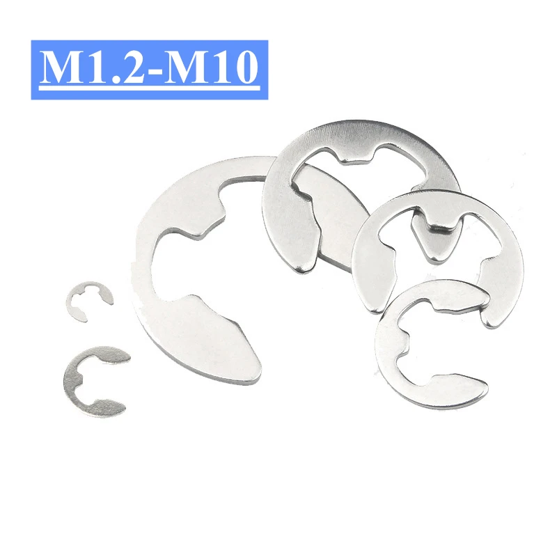 

Стопорные кольца из нержавеющей стали E-образные 20 шт.