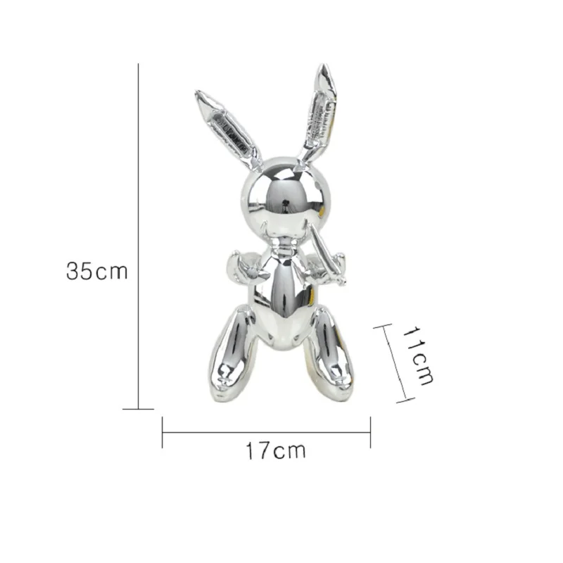 Фигурка кролика с воздушным шаром настольный креативный подарок в скандинавском