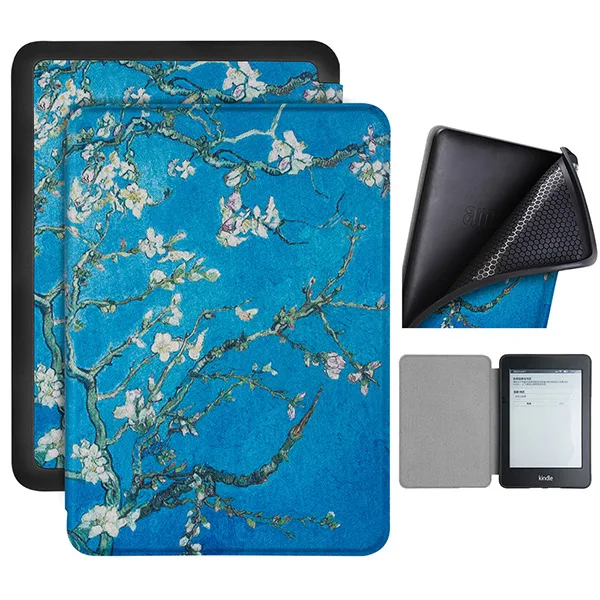 Ходунки с подставкой для Amazon Kindle Paperwhite 4 E-reader 10-го поколения Электронная книга защитный PU чехол+ подарки - Цвет: KPW4 TPU MH
