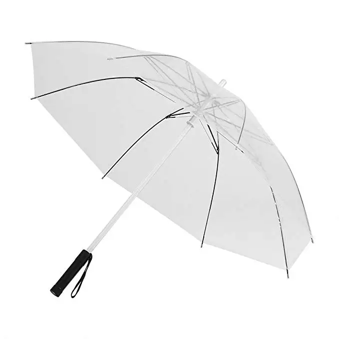 Yiwumart светодиодный светильник Прозрачный Unbrella для экологичного подарка светящиеся Зонты вечерние зонты с длинной ручкой