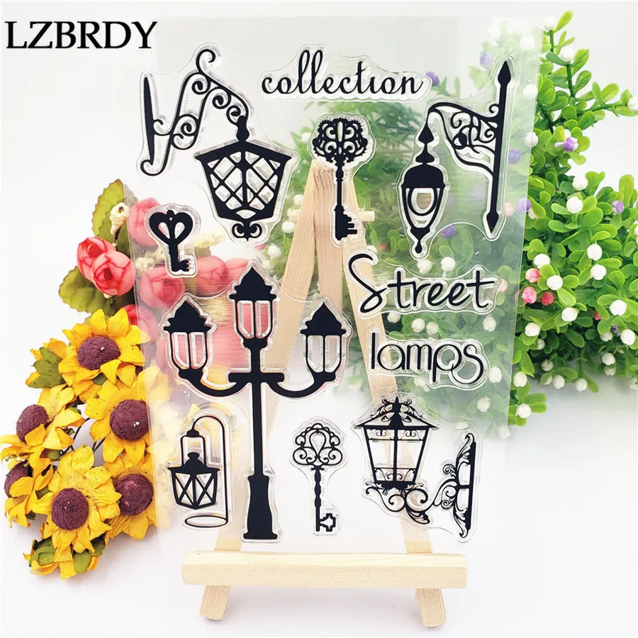 2019 новые изящные уличные лампы коллекции букв прозрачные резиновые штампы для