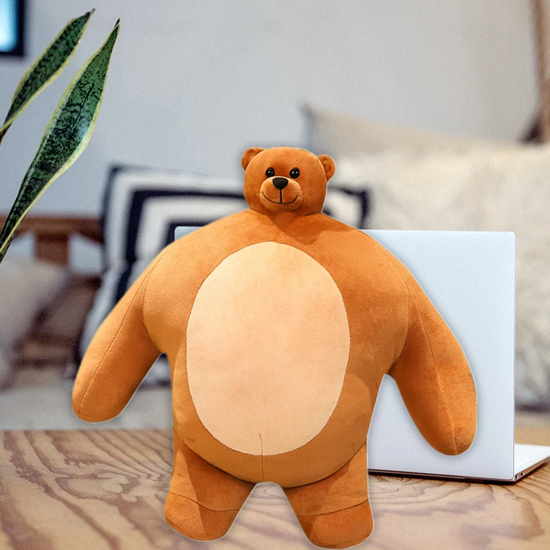 

24/47cm Bear Plush Toy Cute Creative Stuffed Dolls Car Bedroom Living Room Sofa Pillow/Cushion Children Photography Props HWC