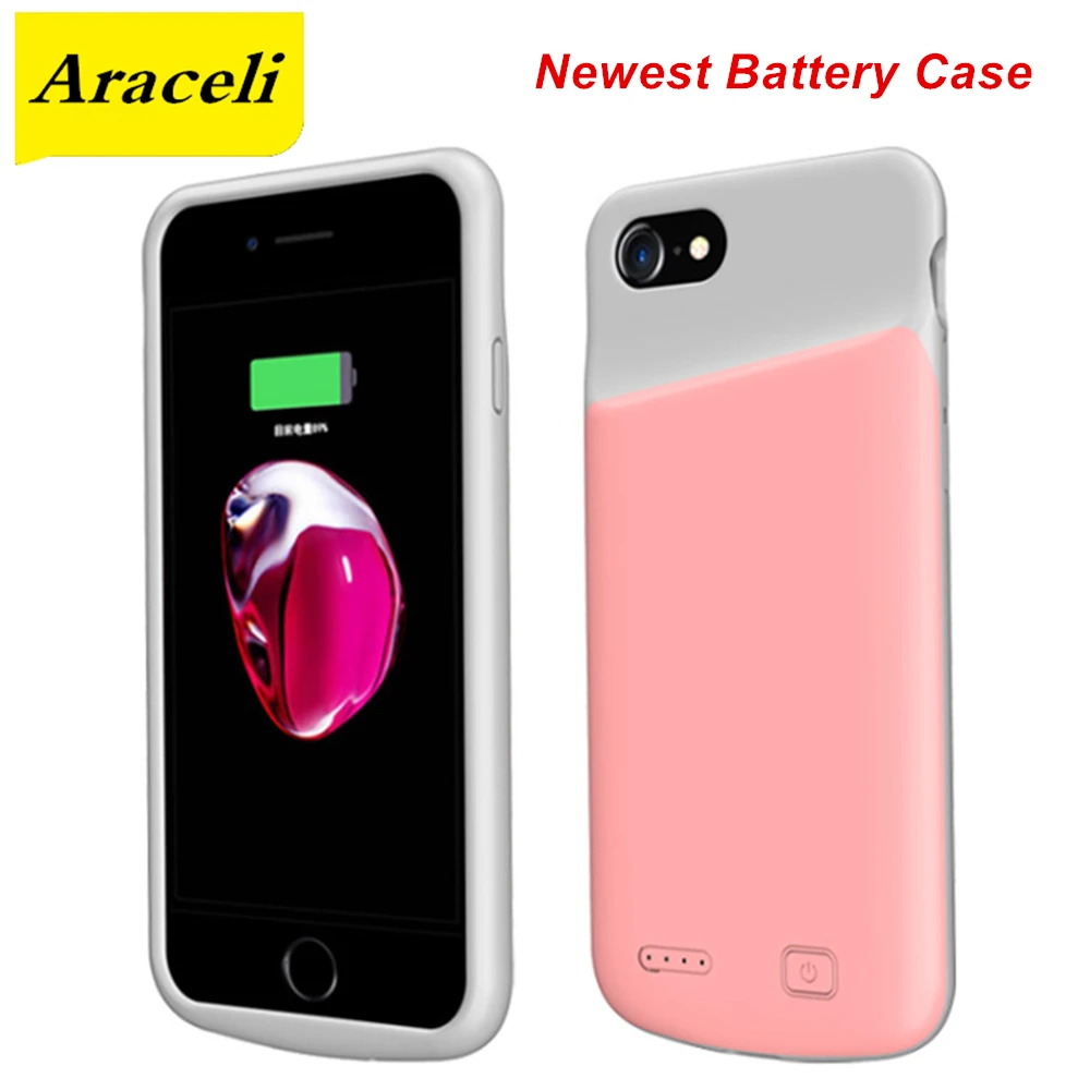 Чехол аккумулятор Araceli для iPhone 6 6s 7 8 Plus вместительный чехол зарядного устройства