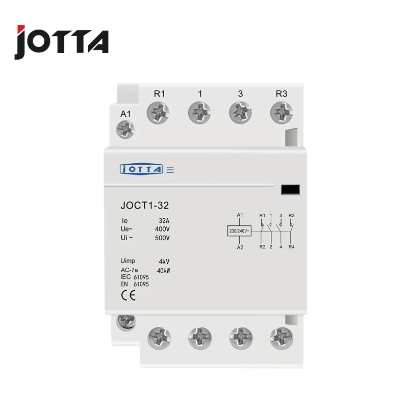 4P 32A 220V/230V 50/60HZ din rail ac контактор для дома 1NO 3NC/ 2NO 2NC/3NO 1NC/4NO/4NC|ac contactor|contactor achousehold contactor