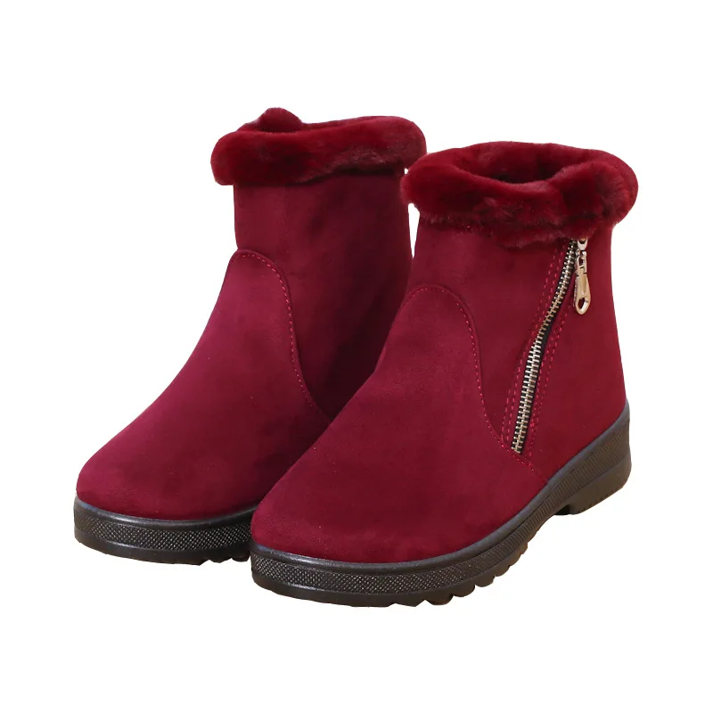 Женские ботинки Женская зимняя обувь Ботильоны на низком каблуке Зимние Chaussures