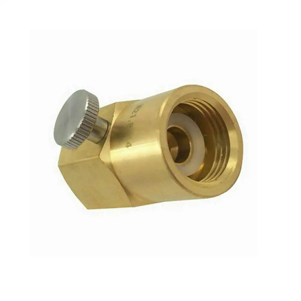 

Valve Connector For Soda Stream Cylinder Refill Adapter Brass Filling Adapter Connector CGA320 To TR21.4