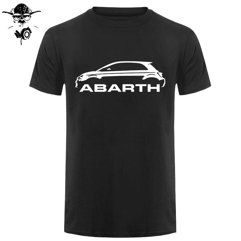 Мужская футболка Fiat 500 Abarth Classic Car s Высококачественная забавная с круглым вырезом
