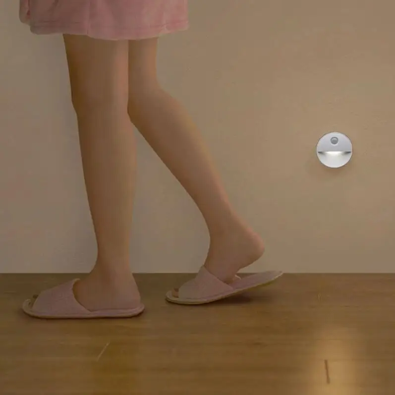 Беспроводной PIR датчик движения светодиодный ночник стенной шкаф 3AA