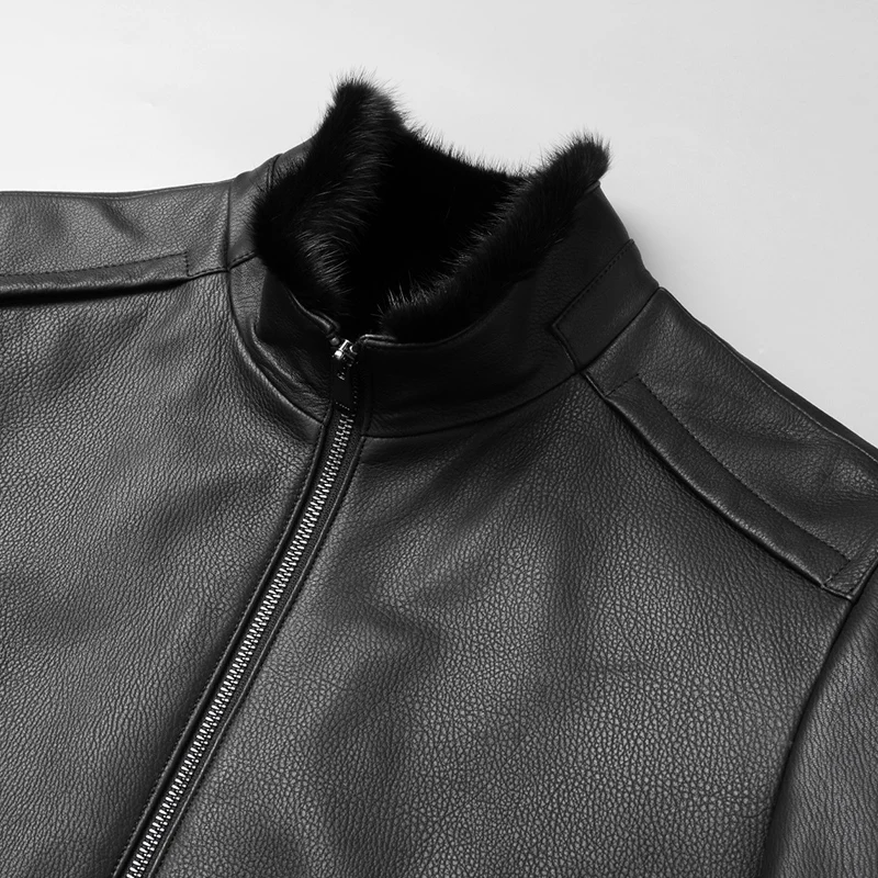 DK Роскошная Одежда из натурального меха норки овечья кожа высшего качества