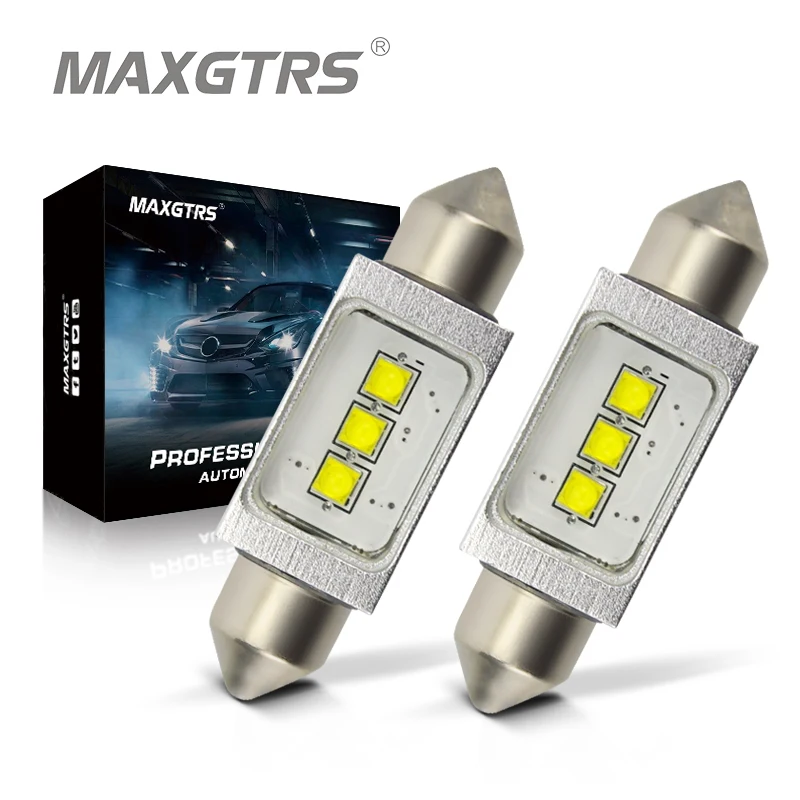 2 шт. Автомобильные светодиодные лампы C5W 15 Вт 12 В 31/36/39/41 мм|car interior dome light|12v led lights