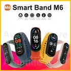 Модель 2021 года, умные часы версии M6, мужские и женские умные часы, спортивный браслет для фитнеса Apple, Huawei, Xiaomi Mi, умные часы