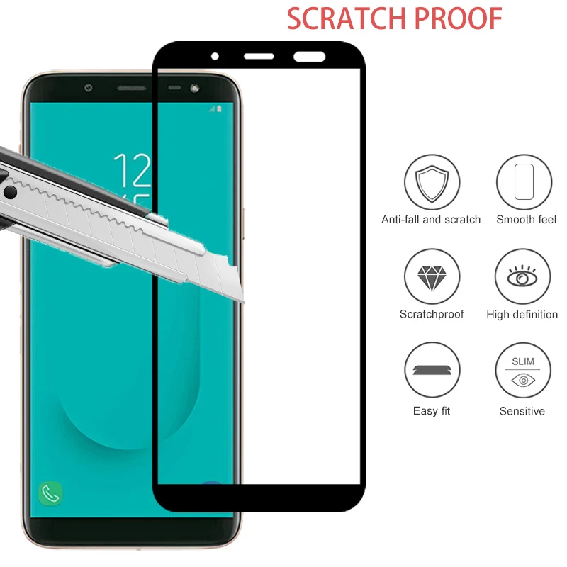 2 шт./лот Защита экрана для Samsung Galaxy J6 2018 закаленное стекло на Sansung SamsungJ6 J 6 J600 Sumsung