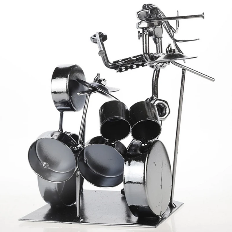 ERMAKOVA современная металлическая музыкальная группа статуэтка барабана для дома и