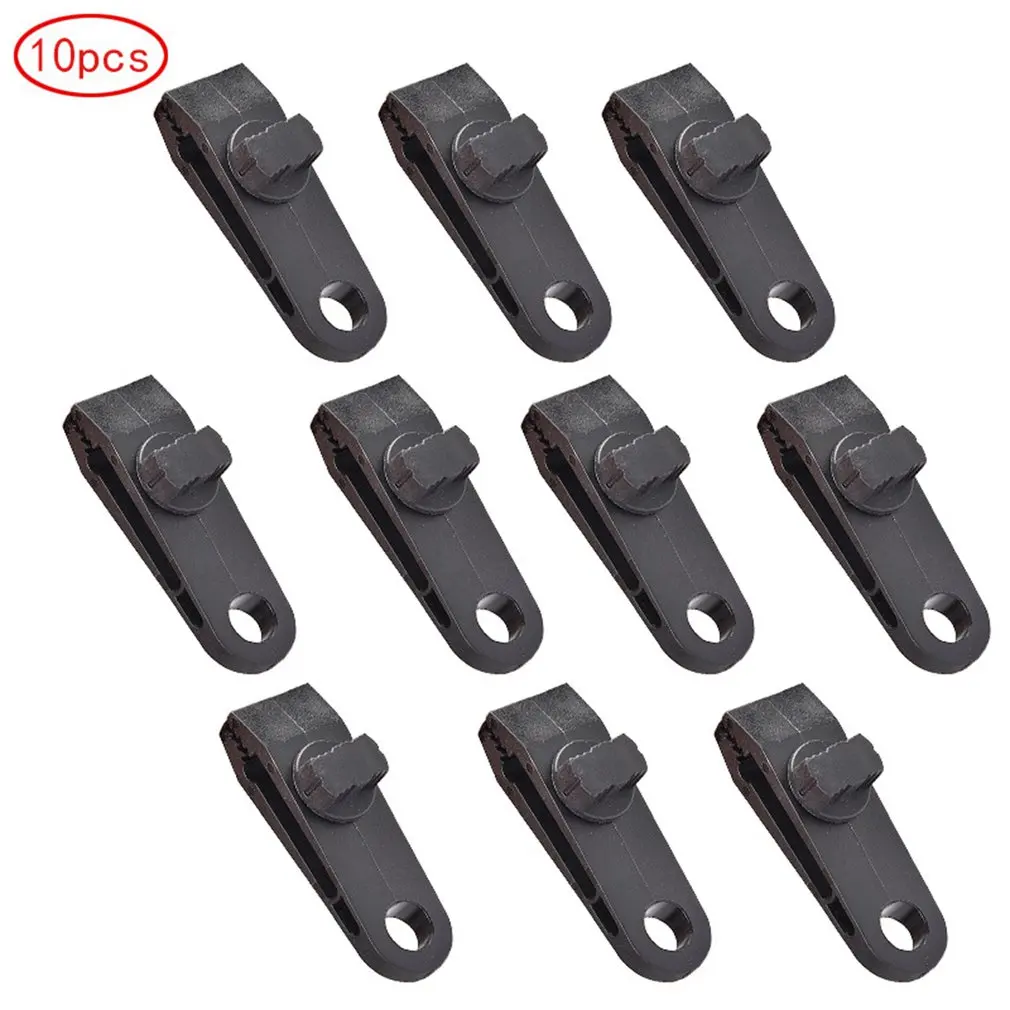 

10PCS/SET Plastic Tent Clip Tarp Clips Clamp Awning Set Car Boat Cover Outdoor Tent Tie Down Urgent Snap Fixed Plastic Clip Sale