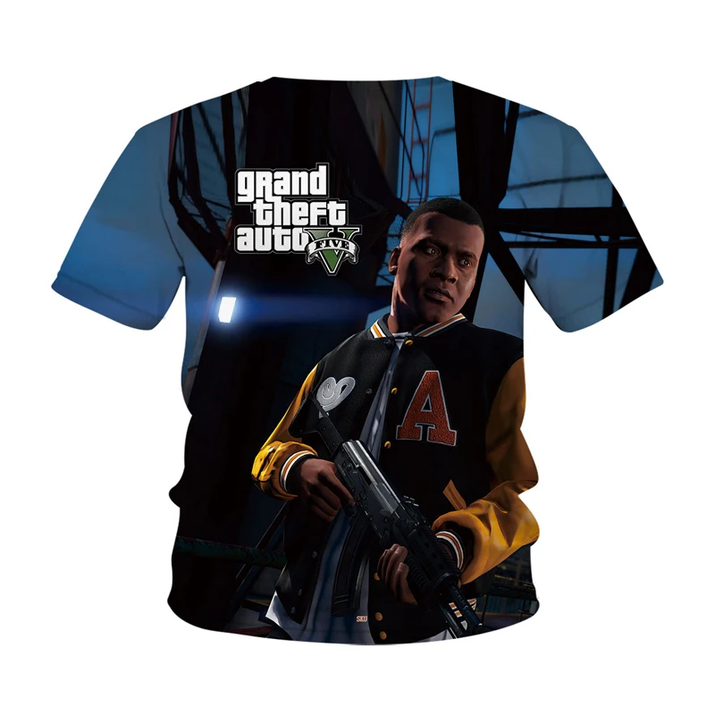 Футболка для мальчиков с принтом Grand Theft Auto Game GTA 5 | Мать и ребенок