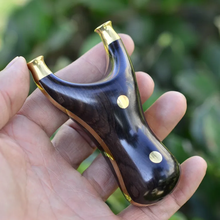 Популярные мощные рогатки из латуни + дерево Рогатка лук Катапульта Открытый