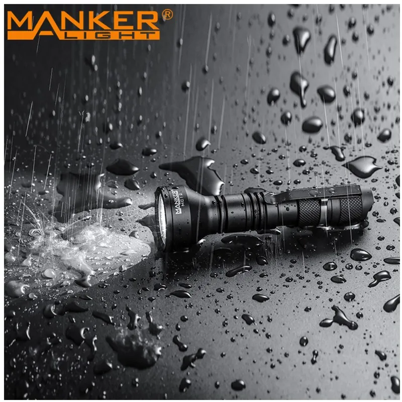 Карманная светодиодсветильник вспышка Manker MC12 (белый/зеленый/красный свет) + USB