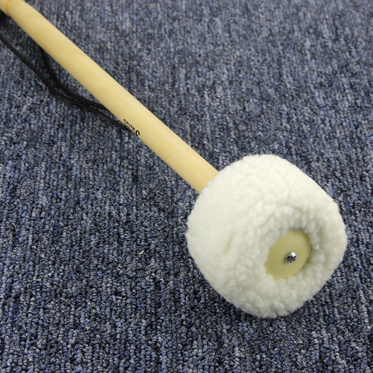 Новый 1 шт Gong молоток барабан Precussion деревянная ручка с шерстяной головкой 55 мм x 45