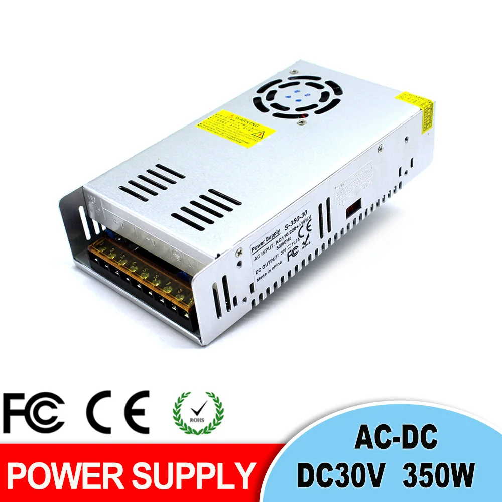 Заводская розетка с одним выходом импульсный источник питания DC30V 11.7A 350 Вт