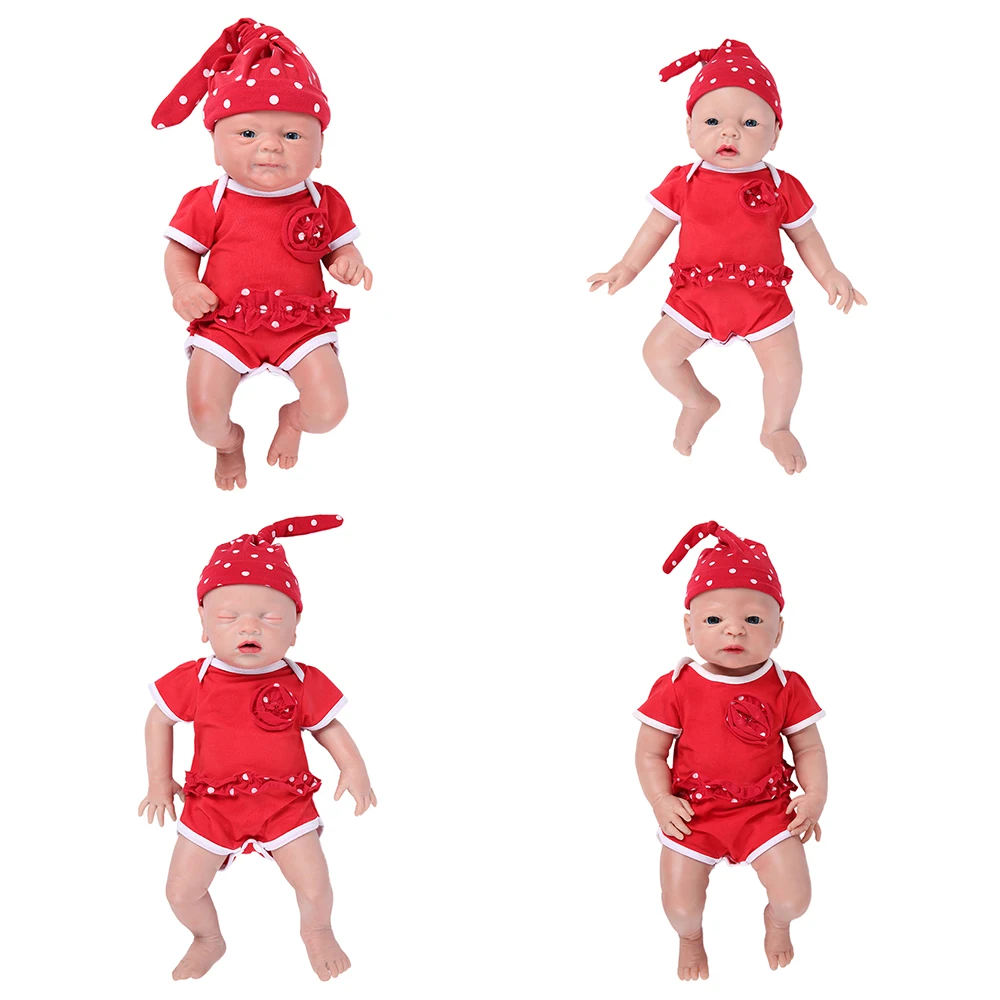 IVITA 100% силиконовые куклы для новорожденных, реалистичные мягкие куклы для новорожденных, DIY Окрашенные игрушки Bebe с одеждой для детей, подарок