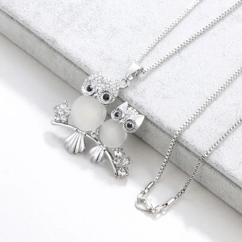 Женское длинное ожерелье MINHIN дизайнерское массивное с котом цепочки для свитера