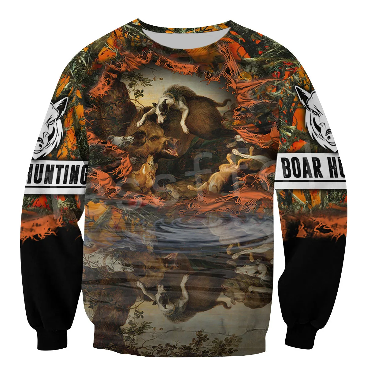 

Tessffel Boar Hunter Animal Hunting Camo Tattoo Pullover NewFashion Tracksuit LongSleeve 3DPrint Streetwear Hoodies Men/Women 19