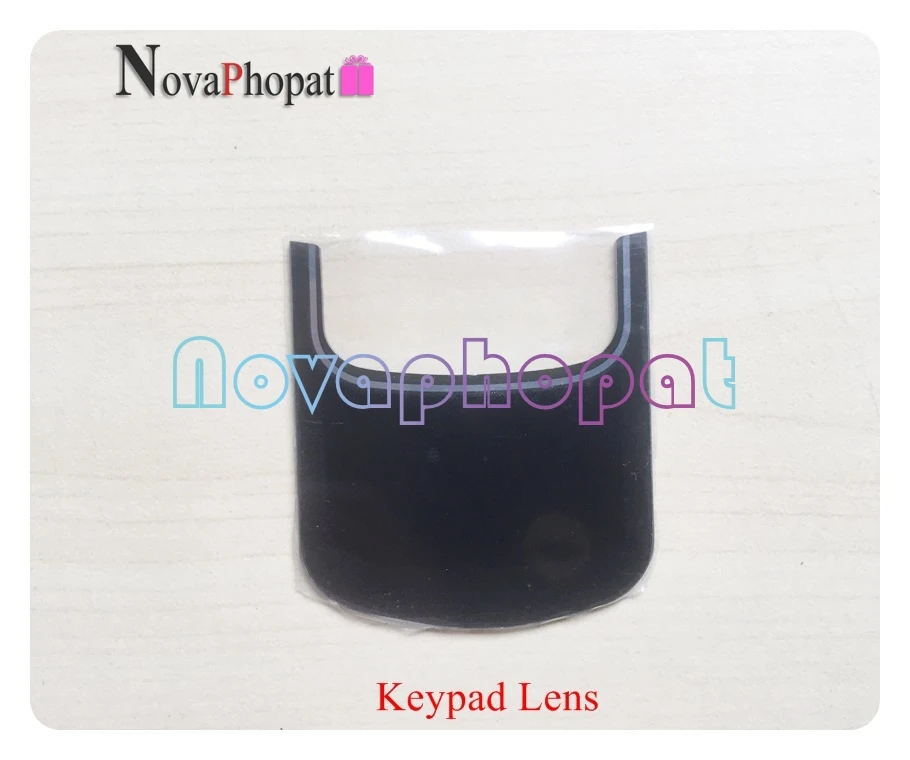 black keypad lens Novaphopat черный стеклянный экран для Nokia 8600 ЖК-экран Внешний стекло объектив с клавиатурой+ отслеживание - Цвет: black keypad lens