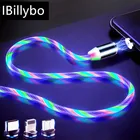 Магнитный зарядный кабель Usb C, магнитный Шнур Micro Usb, зарядный телефонный провод для Xiaomi Mi 9 9t A3 Max 3 Google Pixel 3 3A XL светящийся