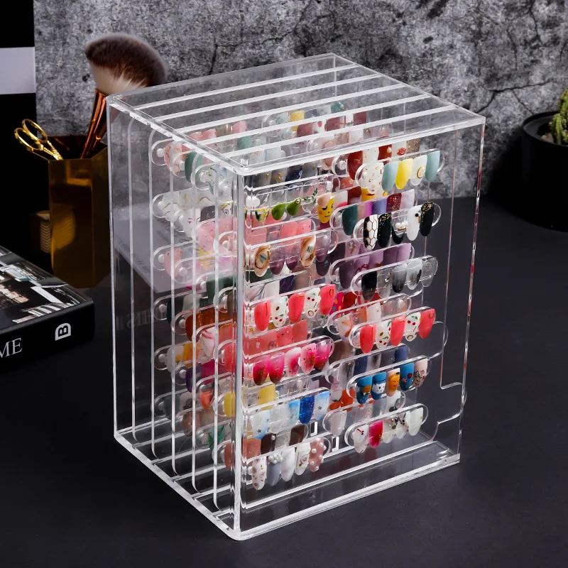 Ложные кончики для ногтей демонстрационная подставка дизайна прозрачный