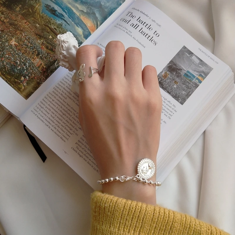 Женский браслет с бусинами Leven Fancy 1 шт./лот из белого золота модный Подарочный