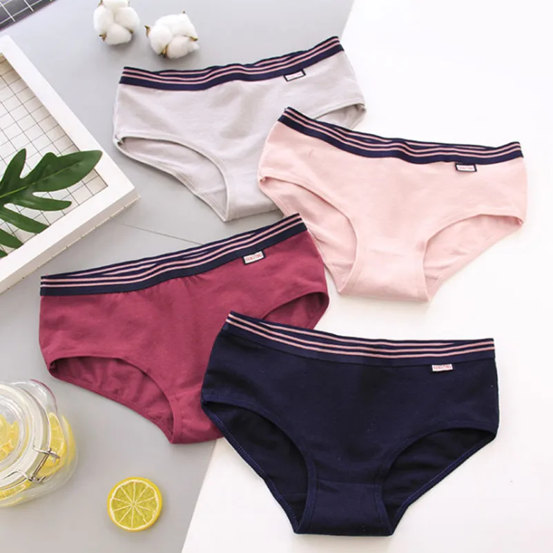 Лидер продаж женские трусики сексуальное бикини в полоску хлопковое нижнее
