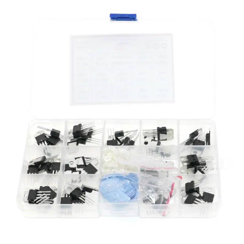 70Pcs 14 Voltage Regulator Values Transistor Kit set L7805 7806 7808 7809 7812 7815 7824 7905 7906 7908 7912 7915 LM317 - купить по