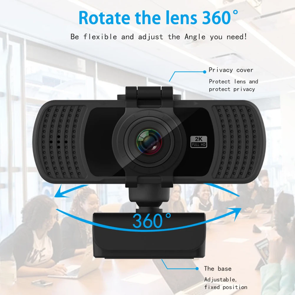 PC 06 2K камера фокус USB драйвер Бесплатная веб Камера с микрофоном Авто бытовой