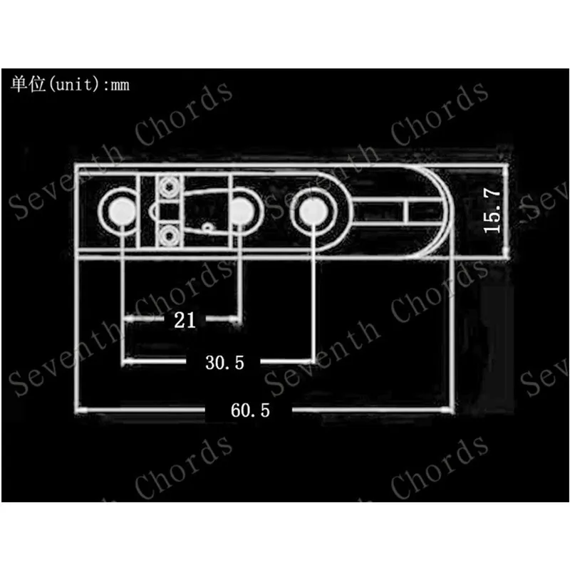 Набор из 6 шт. Индивидуальный мост с винтами и гаечным ключом хром Черное золото