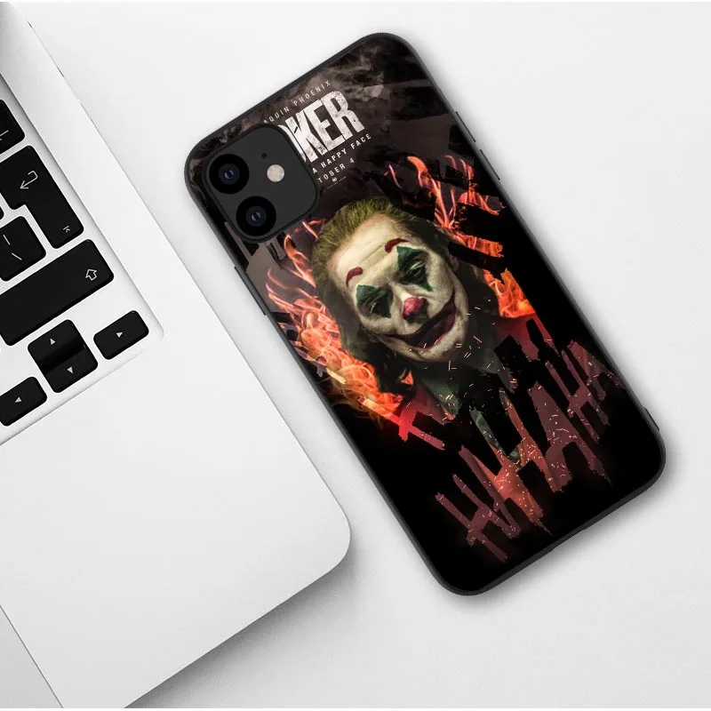 Чехол Joker Horror Movie Joaquin Phoenix для iPhone 11 Pro Max X 7 8 Plus XR XS MAX Black