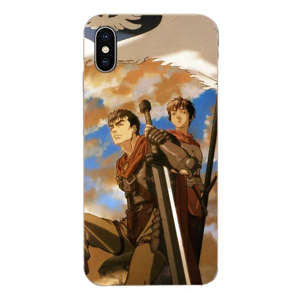 Персональный чехол для телефона прозрачный из ТПУ Berserk Guts Anime Xiaomi Redmi Note 2 3 3S 4 4A 4X 5 5A